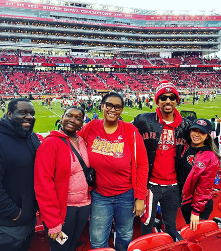 Photo of Dr. Sorrell and family at football game