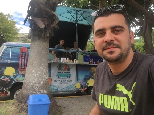 Photo of Dr. Al Sammarraie outside food truck