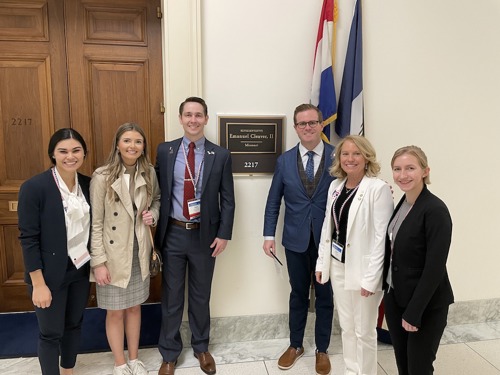 Photo of Dr. Bumann and others at Lobby Day