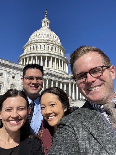 Photo of Dr. Bumann with pediatric dental residents