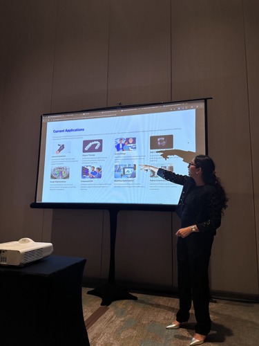 Photo of Dr. Ghorbanifarajzadeh at Florida Dental Convention