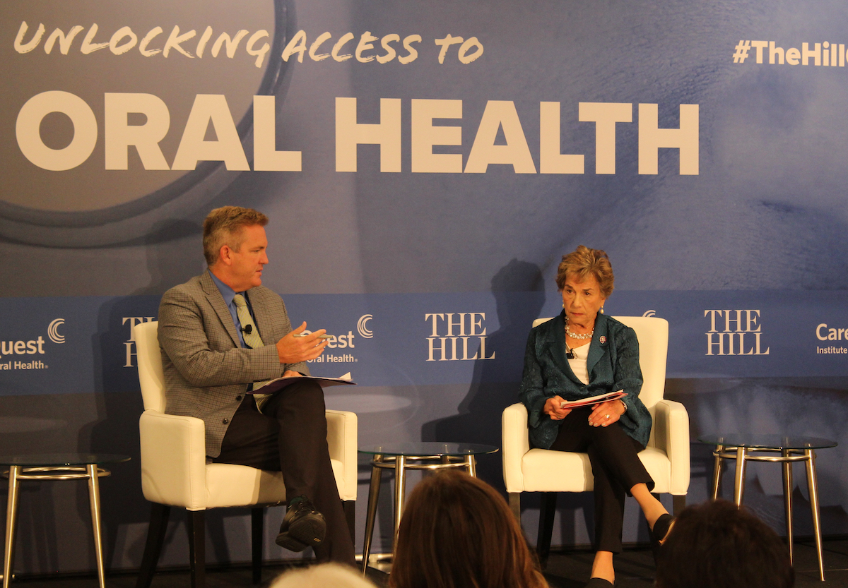 Image of Rep. Jan Schakowsky, D-Ill., and Bob Cusack.