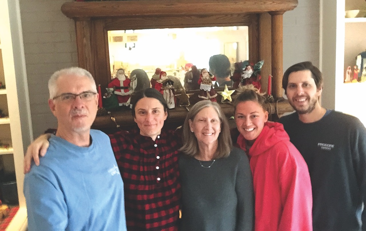 Dr. Shepley poses with family